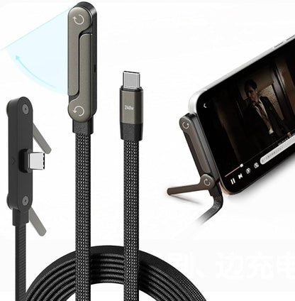 ⚡🔋 Câble USB-C Magnétique Rotatif 240W 🔋⚡