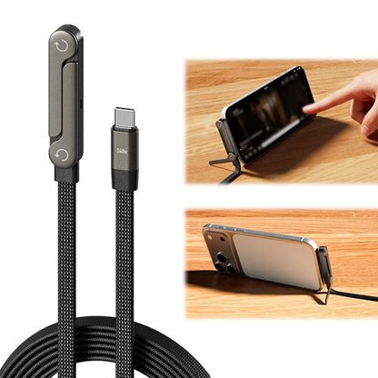 ⚡🔋 Câble USB-C Magnétique Rotatif 240W 🔋⚡